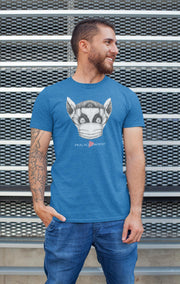 Men's Short Sleeve Graphic Tee, Lenny the Lemur-T-Shirt-Practice Empathy