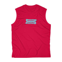 Men's Sweat-wicking Sleeveless Performance Tee, Brushes Logo-Tank Top-Practice Empathy
