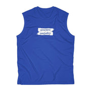 Men's Sweat-wicking Sleeveless Performance Tee, Brushes Logo-Tank Top-Practice Empathy