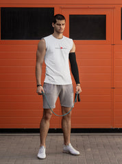 Men's Sweat-wicking Sleeveless Performance Tee, Classic Logo-Tank Top-Practice Empathy