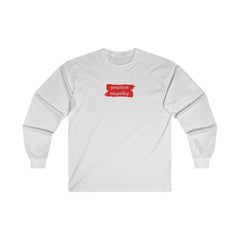 Men's Ultra Cotton Long Sleeve Tee, Brushes Logo-Long-sleeve-Practice Empathy