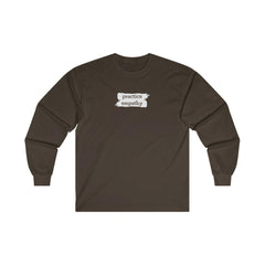 Men's Ultra Cotton Long Sleeve Tee, Brushes Logo-Long-sleeve-Practice Empathy