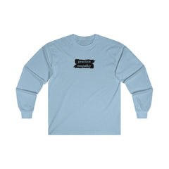 Men's Ultra Cotton Long Sleeve Tee, Brushes Logo-Long-sleeve-Practice Empathy
