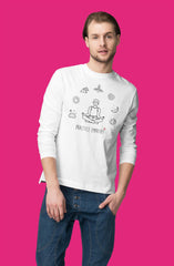 Men's Ultra Cotton Long Sleeve Tee, Mantras of the Mind-Long-sleeve-Practice Empathy