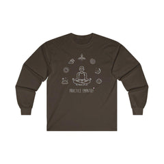 Men's Ultra Cotton Long Sleeve Tee, Mantras of the Mind-Long-sleeve-Practice Empathy