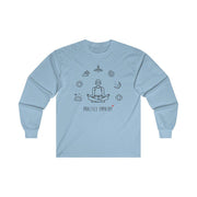 Men's Ultra Cotton Long Sleeve Tee, Mantras of the Mind-Long-sleeve-Practice Empathy