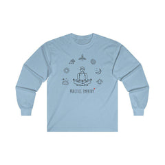 Men's Ultra Cotton Long Sleeve Tee, Mantras of the Mind-Long-sleeve-Practice Empathy