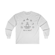 Men's Ultra Cotton Long Sleeve Tee, Mantras of the Mind-Long-sleeve-Practice Empathy