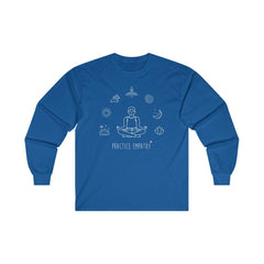 Men's Ultra Cotton Long Sleeve Tee, Mantras of the Mind-Long-sleeve-Practice Empathy