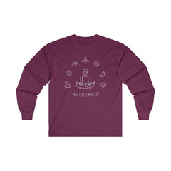 Men's Ultra Cotton Long Sleeve Tee, Mantras of the Mind-Long-sleeve-Practice Empathy