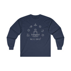 Men's Ultra Cotton Long Sleeve Tee, Mantras of the Mind-Long-sleeve-Practice Empathy