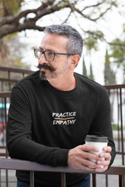 Men's Ultra Cotton Long Sleeve Tee, Rainbow Logo