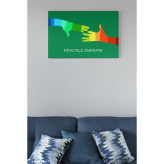 My Hand to Yours, Canvas Gallery Wrap, forest green-Canvas-Practice Empathy