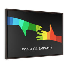 My Hand to Yours, Premium Framed Canvas, black-Canvas-Practice Empathy