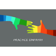 My Hand to Yours, Premium Framed Canvas, gull gray-Canvas-Practice Empathy
