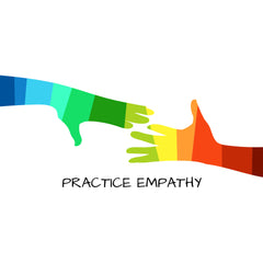 My Hand to Yours, Premium Framed Canvas, white-Canvas-Practice Empathy