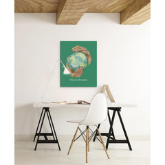 Nourishing Home, Canvas Gallery Wrap, forest green-Canvas-Practice Empathy