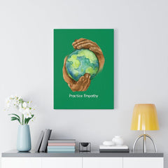 Nourishing Home, Canvas Gallery Wrap, forest green-Canvas-Practice Empathy