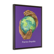 Nourishing Home, Premium Framed Canvas, dark purple-Canvas-Practice Empathy