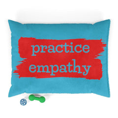 Pet Bed, Brushes Logo, curious blue-Pets-Practice Empathy