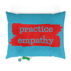Pet Bed, Brushes Logo, curious blue-Pets-Practice Empathy