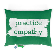 Pet Bed, Brushes Logo, forest green-Pets-Practice Empathy