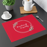 Placemat, Olive Branch Logo, fire engine red-Home Decor-Practice Empathy