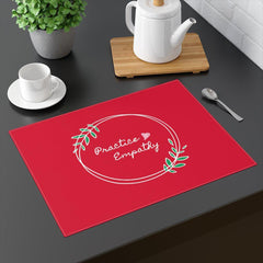 Placemat, Olive Branch Logo, fire engine red-Home Decor-Practice Empathy