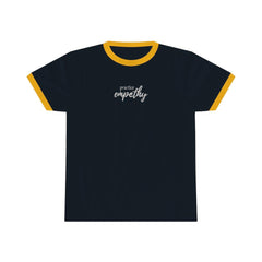 Ringer Tee, Hand in Hand Logo-T-Shirt-Practice Empathy