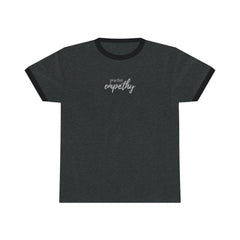 Ringer Tee, Hand in Hand Logo-T-Shirt-Practice Empathy