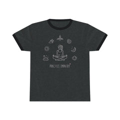 Ringer Tee, Mantras of the Mind, female-T-Shirt-Practice Empathy