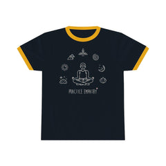 Ringer Tee, Mantras of the Mind, male-T-Shirt-Practice Empathy