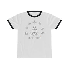 Ringer Tee, Mantras of the Mind, male-T-Shirt-Practice Empathy