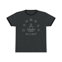 Ringer Tee, Mantras of the Mind, male-T-Shirt-Practice Empathy