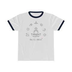 Ringer Tee, Mantras of the Mind, male-T-Shirt-Practice Empathy