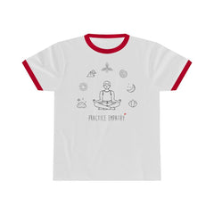 Ringer Tee, Mantras of the Mind, male-T-Shirt-Practice Empathy