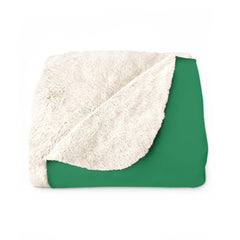 Sherpa Fleece Blanket, Nourishing Home, forest green-Home Decor-Practice Empathy