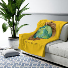 Sherpa Fleece Blanket, Nourishing Home-Home Decor-Practice Empathy