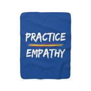 Sherpa Fleece Blanket, Rainbow Logo-Home Decor-Practice Empathy