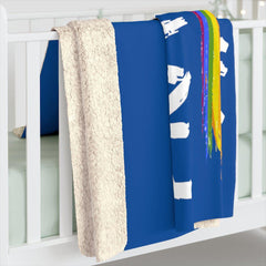 Sherpa Fleece Blanket, Rainbow Logo-Home Decor-Practice Empathy