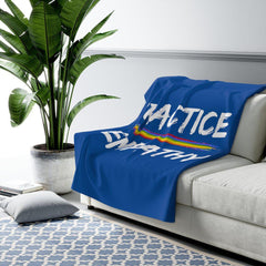 Sherpa Fleece Blanket, Rainbow Logo-Home Decor-Practice Empathy