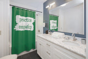 Shower Curtain, Brushes Logo-Home Decor-Practice Empathy