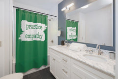 Shower Curtain, Brushes Logo-Home Decor-Practice Empathy