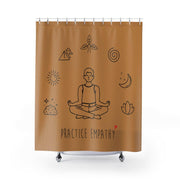Shower Curtain, Mantras of the Mind, male, tussock-Home Decor-Practice Empathy