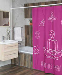 Shower Curtain, Mantras of the Mind-Home Decor-Practice Empathy