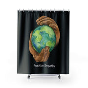 Shower Curtain, Nourishing Home, black-Home Decor-Practice Empathy