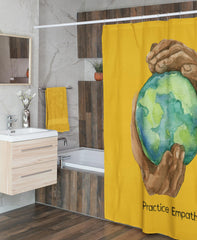 Shower Curtain, Nourishing Home, yellow-Home Decor-Practice Empathy