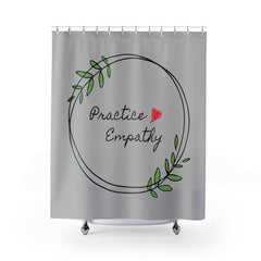 Shower Curtain, Olive Branch Logo-Home Decor-Practice Empathy