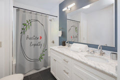 Shower Curtain, Olive Branch Logo-Home Decor-Practice Empathy