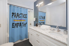 Shower Curtain, Rainbow Logo-Home Decor-Practice Empathy